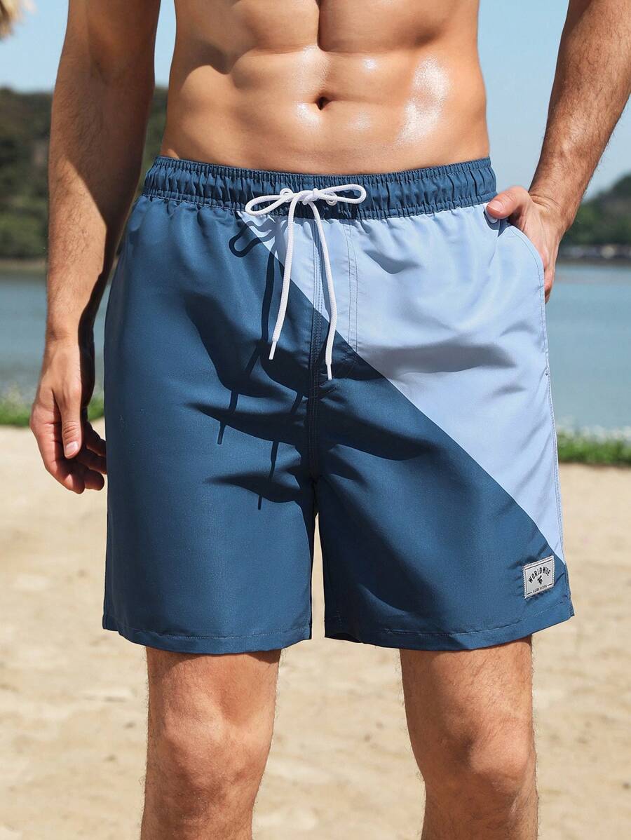 Manfinity VDAYZ Heren Strandshorts met Trekkoord - Perfect voor Koppels