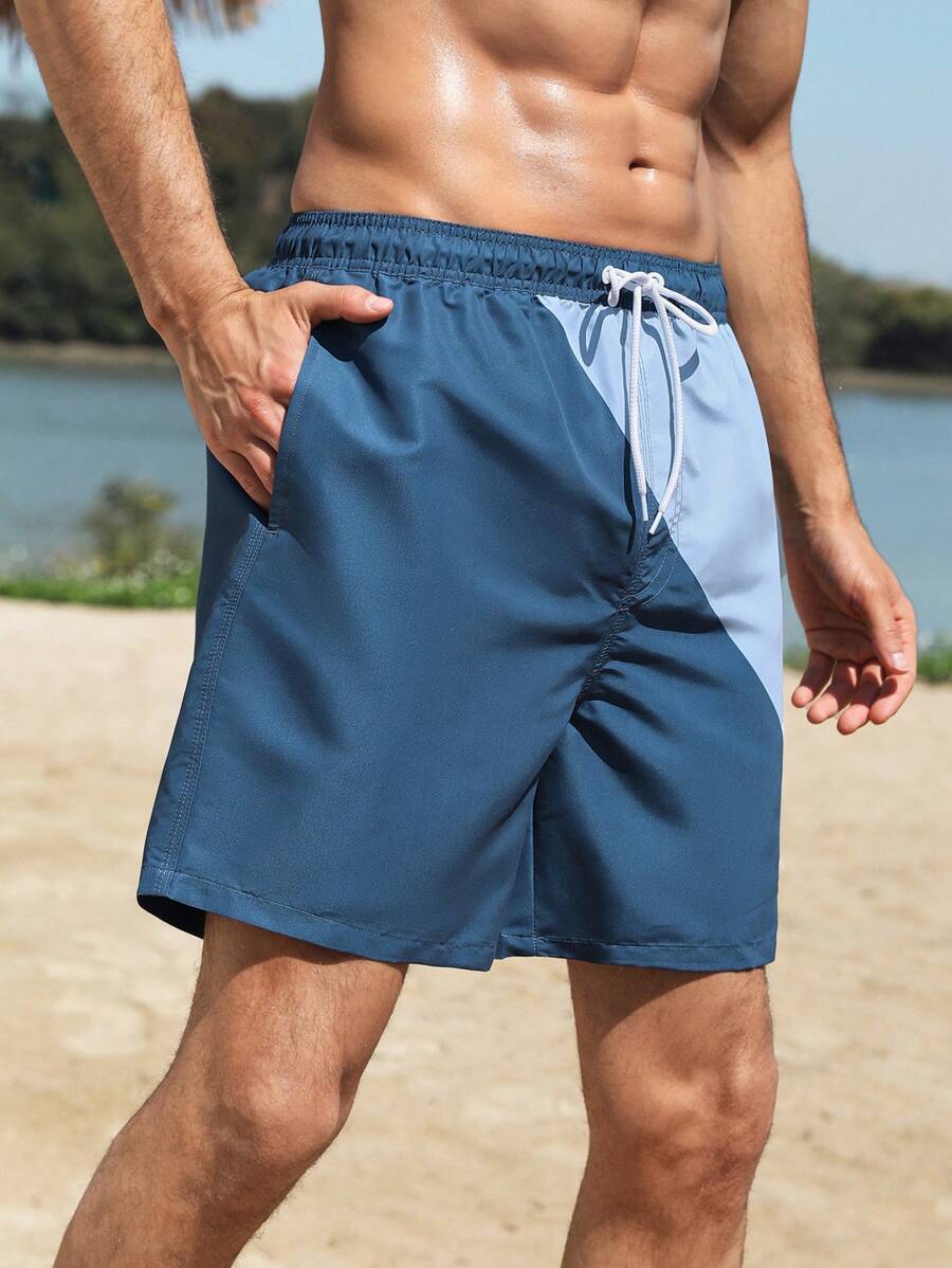 Manfinity VDAYZ Heren Strandshorts met Trekkoord - Perfect voor Koppels
