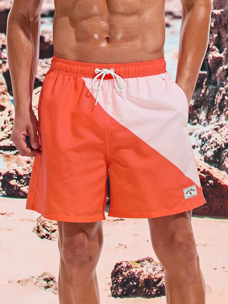 Manfinity VDAYZ Heren Strandshorts met Trekkoord - Perfect voor Koppels
