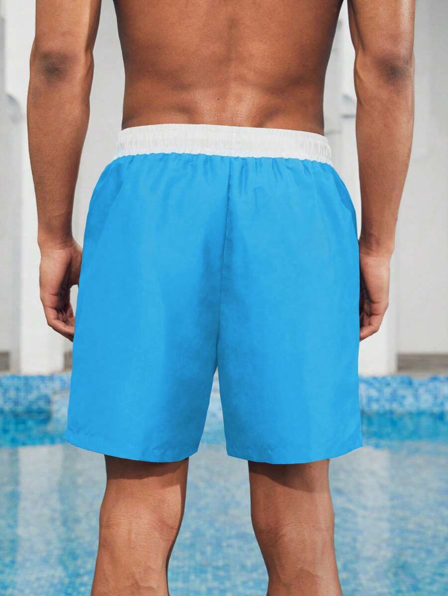 Manfinity VDAYZ Heren Kleurblok Boardshorts - Perfect voor Strand en Vakantie