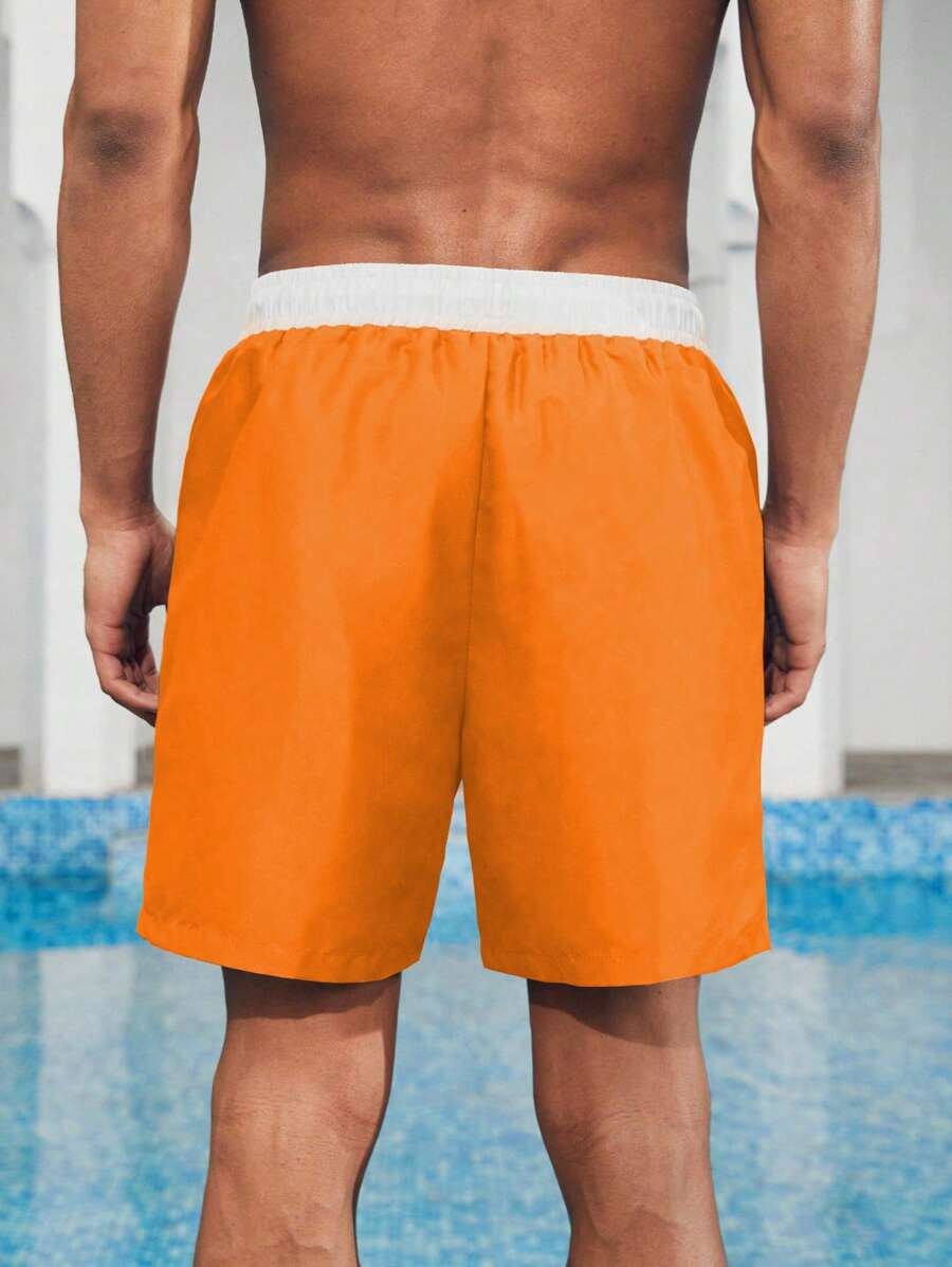 Manfinity VDAYZ Heren Kleurblok Boardshorts - Perfect voor Strand en Vakantie