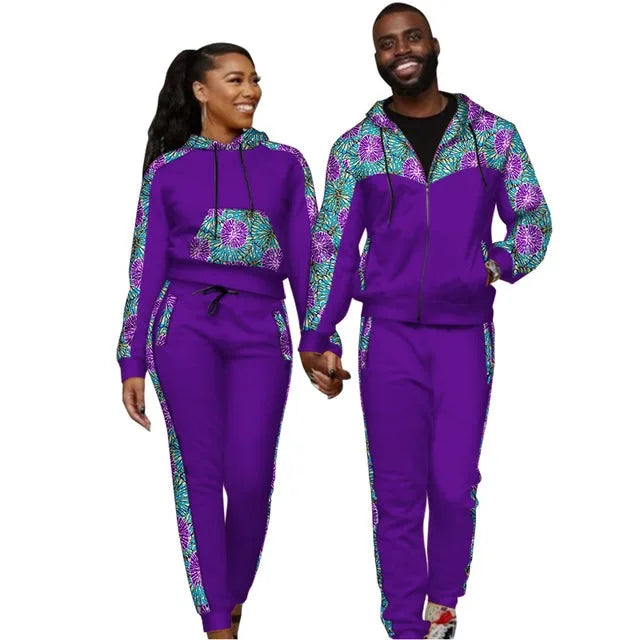 Couple Tracksuits Hot Sales Sublimation Printed Zipper Hoodies Tracksuits for Unisex Jogging Sports Wears Tracksuit Set