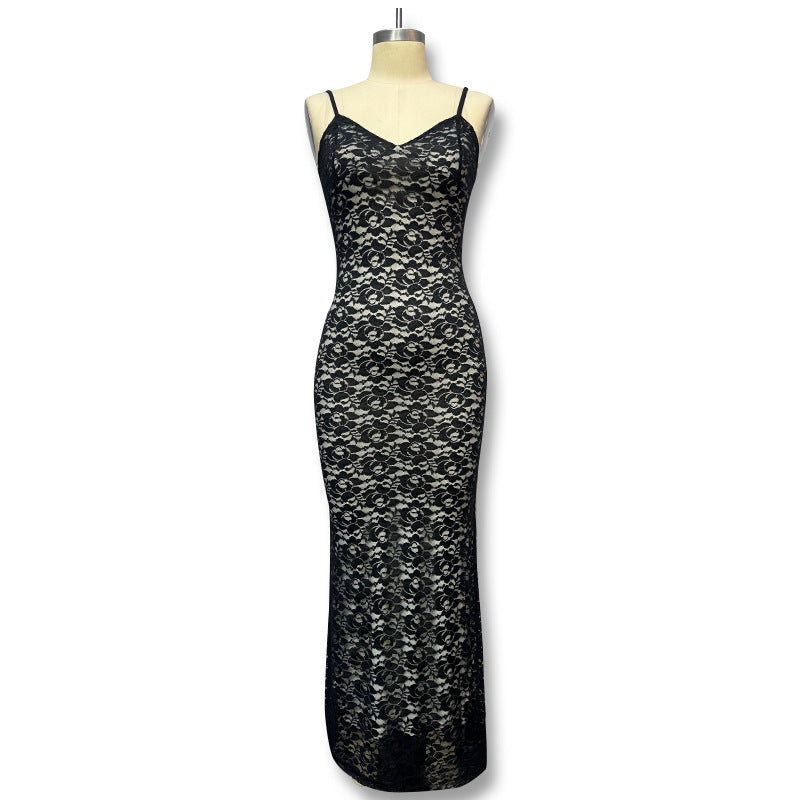 Luxe Duomance Jurk – Zwart & Wit