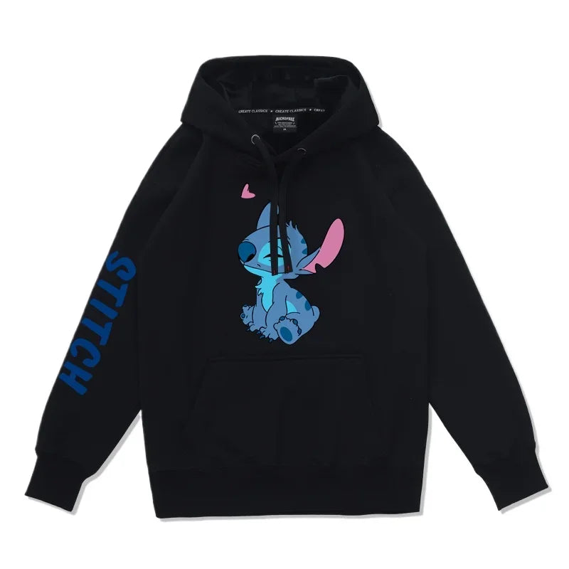 Stitch & Angel Couple Hoodies