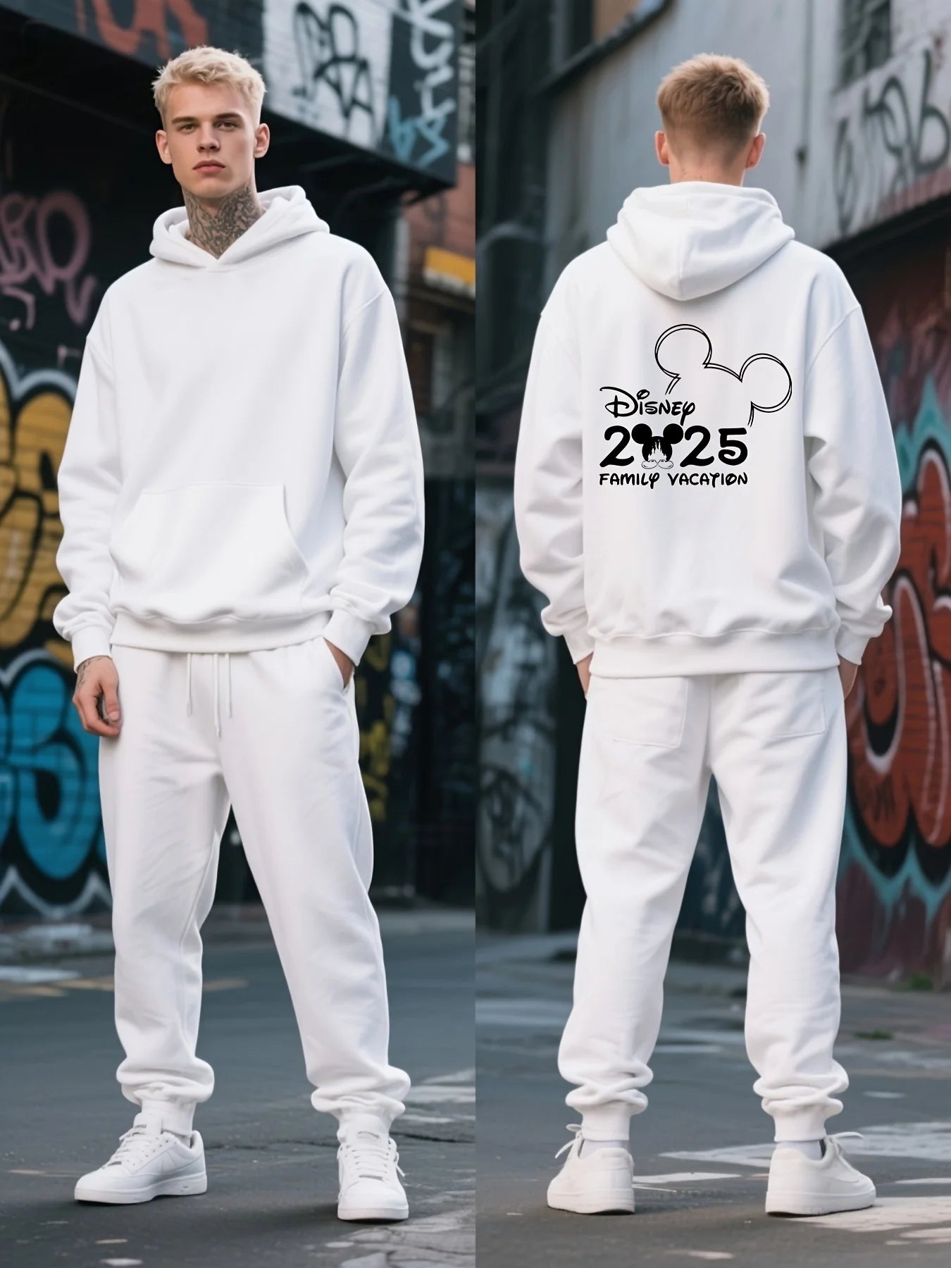 Couple Mickey Hoodies Set