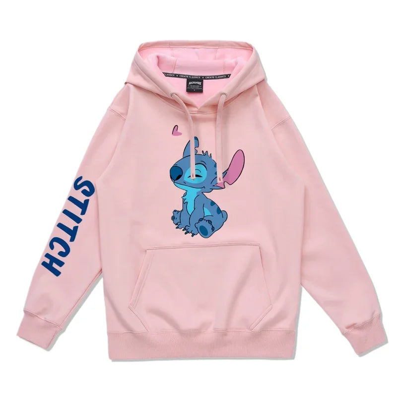 Stitch & Angel Couple Hoodies