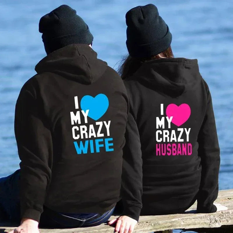 Crazy Love Couple Hoodies