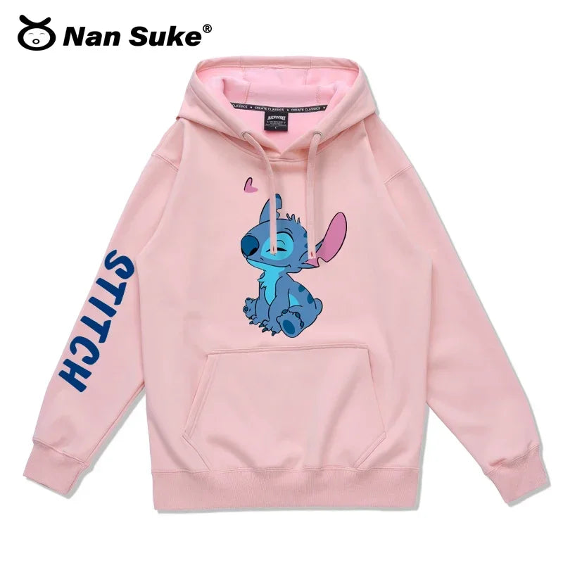 Stitch & Angel Couple Hoodies