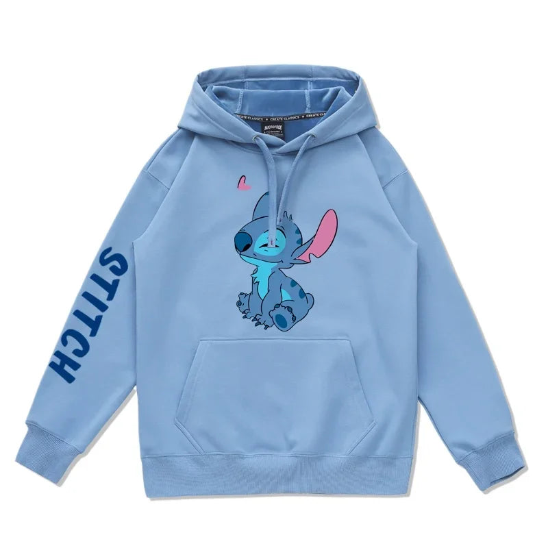 Stitch & Angel Couple Hoodies