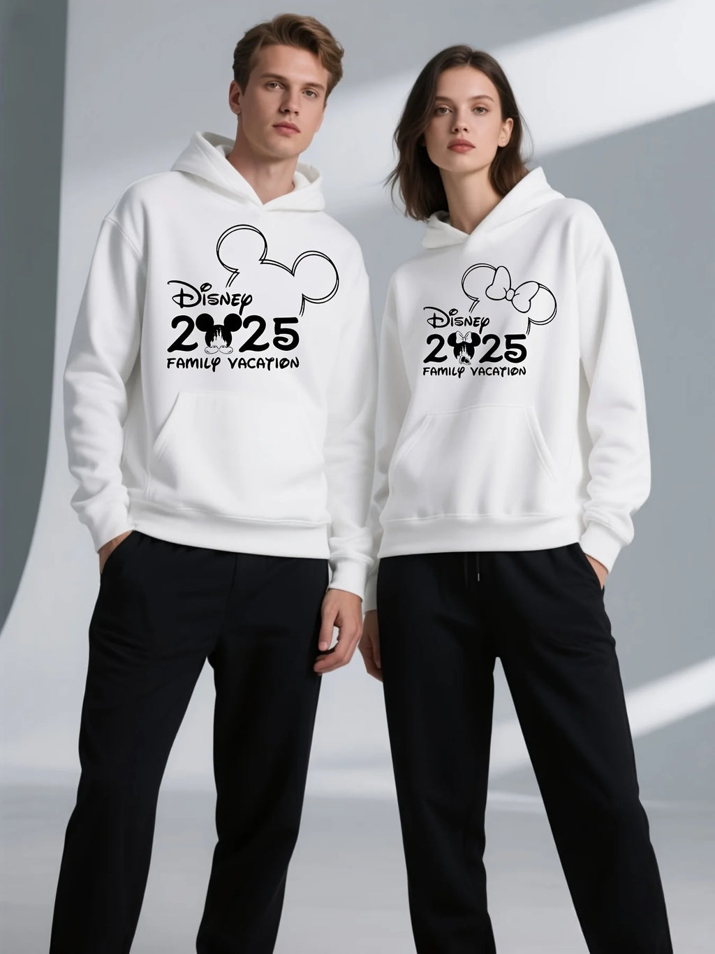 Couple Mickey Hoodies Set