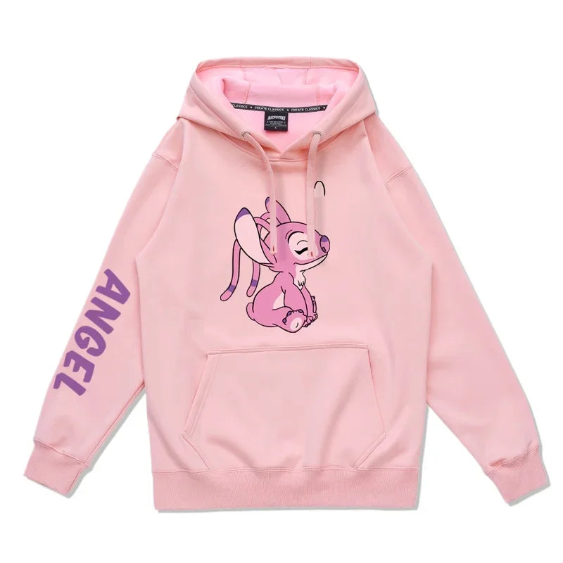 Stitch & Angel Couple Hoodies