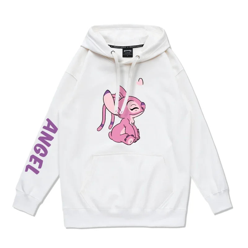 Stitch & Angel Couple Hoodies