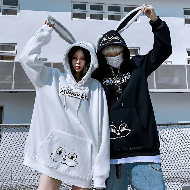 Couple Bunny Hoodies