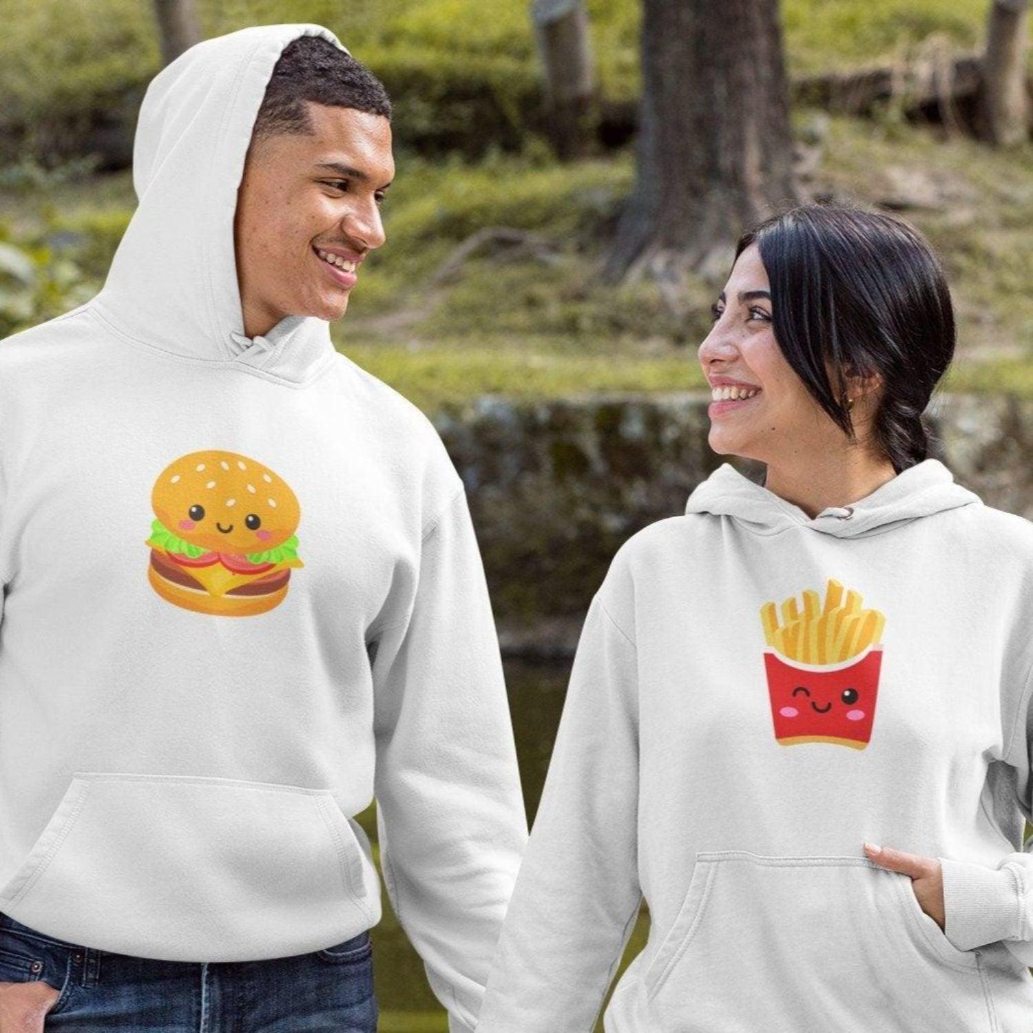 Burger & Frietjes Koppel Outfits - Perfect voor Foodies
